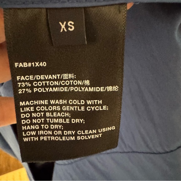 NWT Lafayette 148 New York Royale Blue Drawstring Gathered Midi Shirtdress | XS - Picture 6 of 8